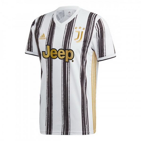 Tailandia Camiseta Juventus Primera equipo 2020-21 Blanco Negro